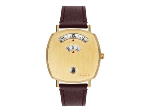 Gucci Grip Leather YA157405 Watch - Stainless Steel