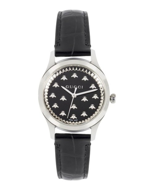 Gucci GTimeless Onyx Stone Leather YA1265055 Watch - Stainless Steel