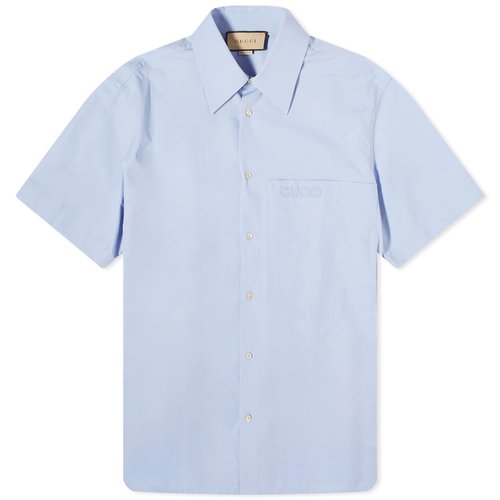 Gucci Embroidered Shirt - Baby Blue - 769558-ZAJP1-4850