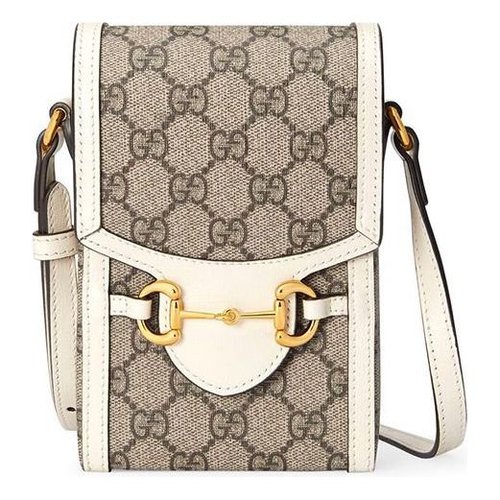 Gucci Horsebit 1955 Mini Bag - Beige/Ebony/White - 625615-92TCG-9761