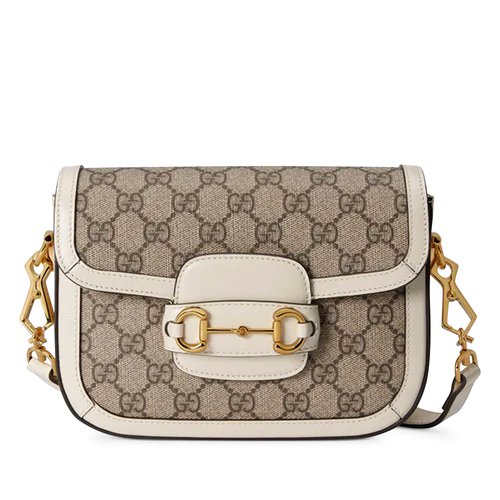 Gucci Horsebit 1955 Mini Bag - Beige/Ebony - 658574-HUHHG-9759