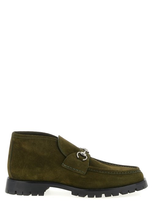 Gucci Ankle Boot With Horsebit - Green - 801057-0PV00-3037