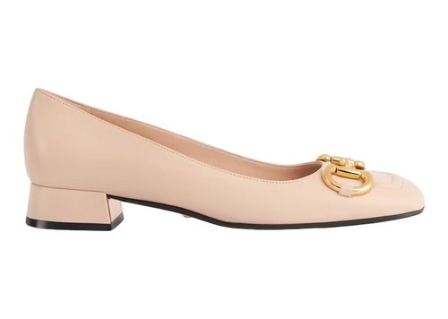 Gucci Horsebit Ballet Flat Light Pink Leather - 558442