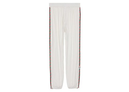 Gucci Interlocking G Embroidery Track Pants - White - 690472-Z8AXZ-9743