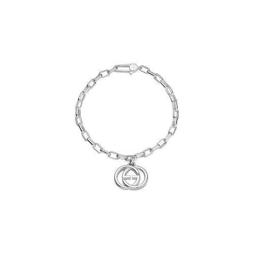 Gucci Interlocking G Sterling Sterling Link Bracelet Size 6.5 inches YBA295711001017 - Silver Tone - YBA295711001017 INCHES