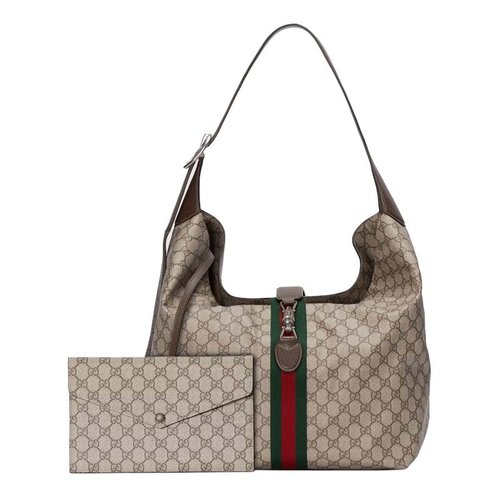 Gucci Jackie 1961 Medium Shoulder Bag - Beige/Ebony