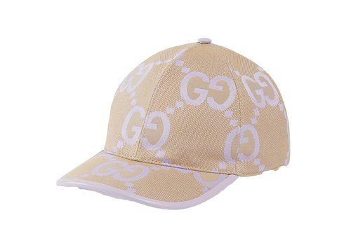 Gucci Jumbo GG Baseball Hat - Beige/Lilac - 735011-4HAVS-8871