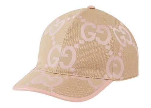 Gucci Jumbo GG Baseball Hat - Beige/Light Pink - 735011-4HAVS-8872