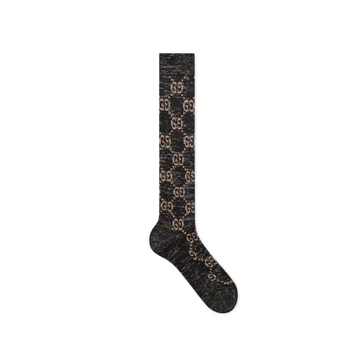 Gucci Lamé GG socks - Black - 476525-3G199-1063
