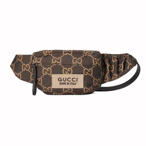 Gucci Large GG Polyester Belt Bag - Ebony/Beige