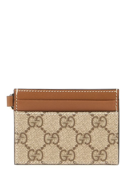 Gucci Leather And Gg Supreme Fabric Card Holder - 819121FAD6L_9758