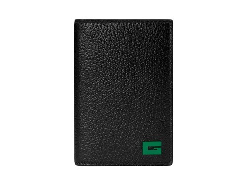 Gucci Logo G Bifold Long Card Holder - Black/Green