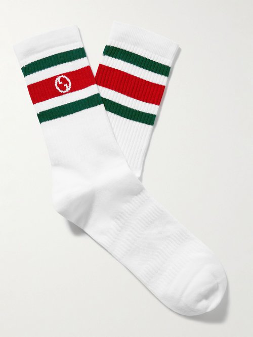 Gucci Nastro Web Logo Socks - 6566 - 750705-4GADU-6566