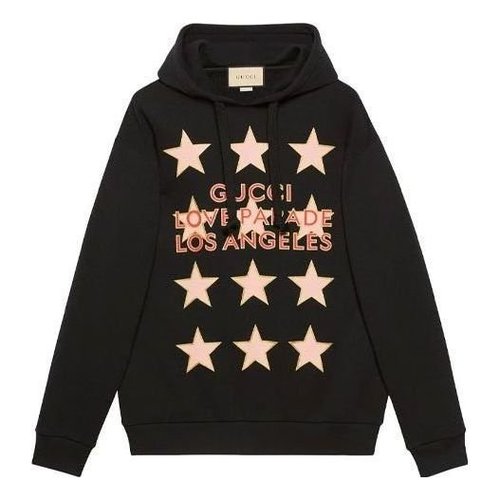 Gucci Love Parade Logo Cotton Jersey Sweatshirt - Black - 615061-XJEQO-1082