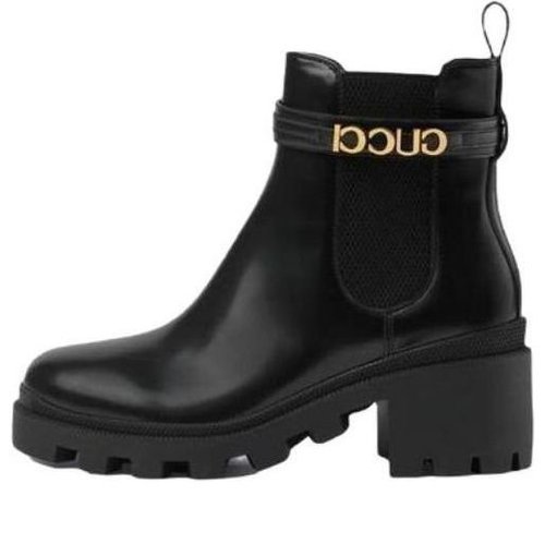 Gucci LogoStrap Chelsea Boots - Black - 734909-AABK6-1000