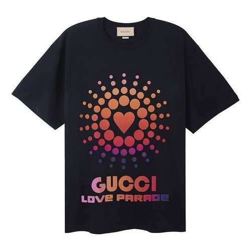 Gucci Love Parade Cotton T-Shirt - Black - 548334-XJEMZ-1082