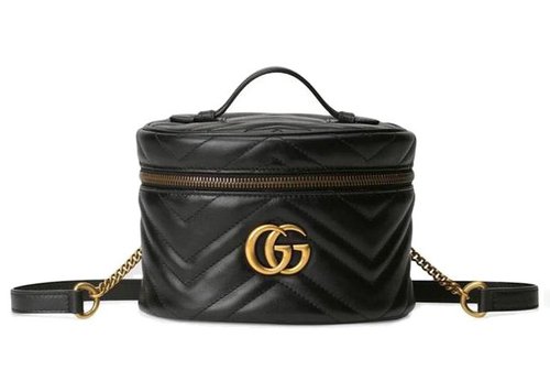 Gucci Marmont GG Travel Backpack - Black