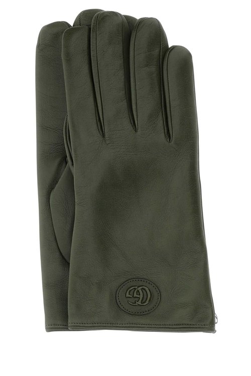 Gucci Military Green Nappa Leather Gloves - 727367-4SACC-3300