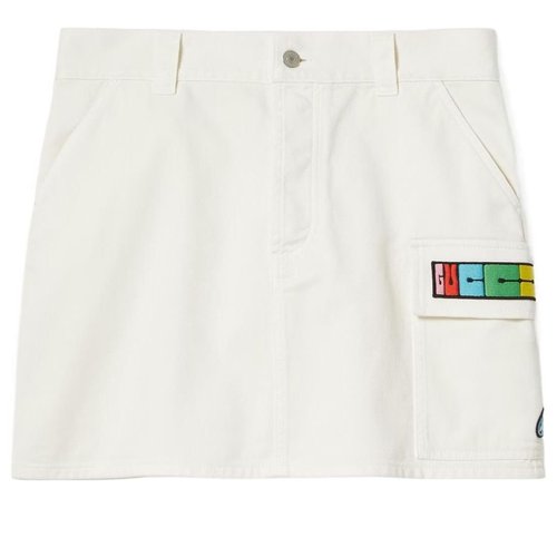 Gucci Mini Skirt With Gucci Patches - Ivory - 783945-XDCXX-9200