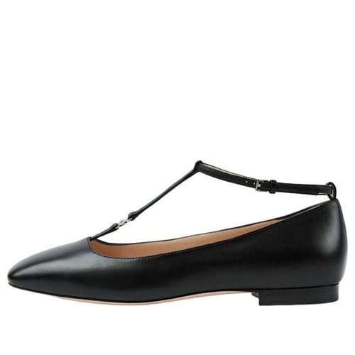 Gucci Monogram Leather Ballet Flats - 578539