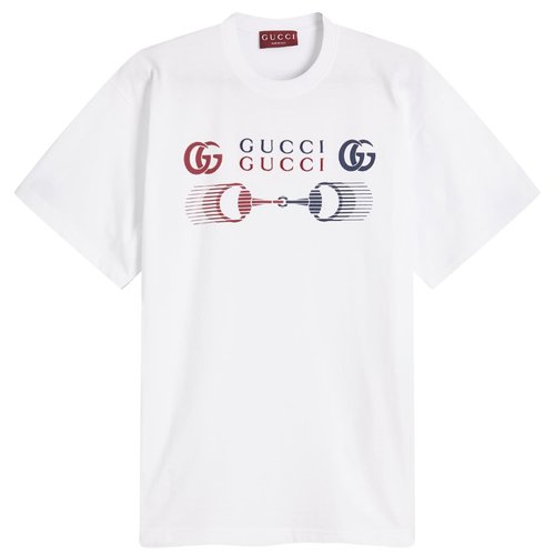 Gucci Motocross Logo T-Shirt - White - 796395-XJHC9-9692