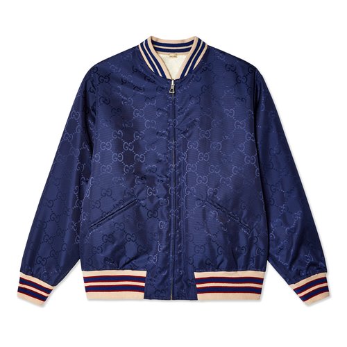 Gucci Nylon Monogram Reversible Jacket - Navy/Blue - 739810-ZANZ7-4348