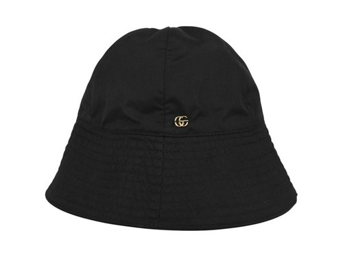 Gucci Nylon GG Enblem Bucket Hat - Black - 729470-ЗНАРІ-1000