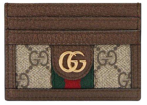 Gucci Ophidia Card Case GG Supreme - Beige/Ebony