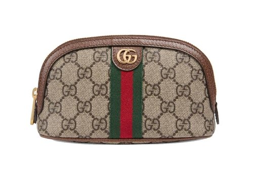 Gucci Ophidia GG Medium Cosmetic Case - Beige/Ebony