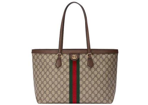 Gucci Ophidia GG Medium Tote - Beige/Ebony