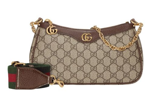 Gucci Ophidia GG Small Handbag - Beige/Ebony