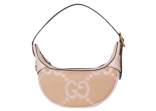 Gucci Ophidia Jumbo GG Mini Bag - Camel/Light Pink