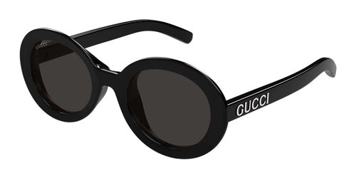 Gucci Oval Ladies Sunglasses GG1722SA 001 53 - Black/Grey - GG1722-A 001-53 6