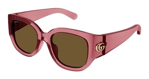 Gucci Oversized Square Sunglasses - Red/Brown (Gg1599Sa/003)