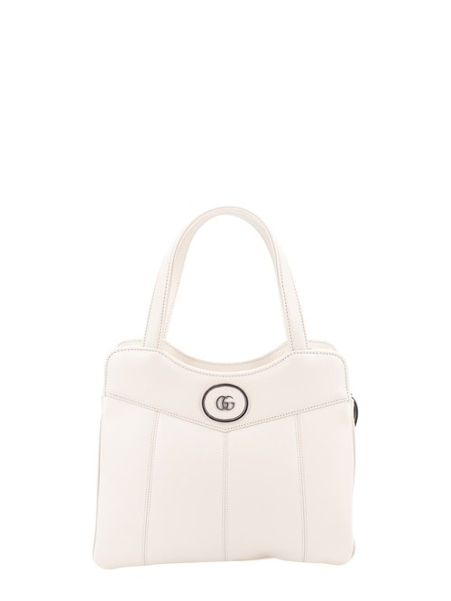 Gucci Chalk Leather Small Petite Gg Handbag - 9022 - 745918-AACAW-9022