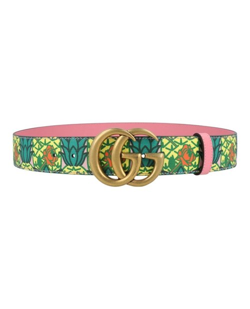 Gucci Pineapple Print Belt - Multicolor