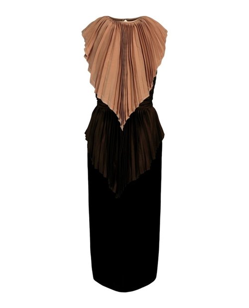 Gucci Plisse Cape Dress - Black - 582632-ZLV06-1043