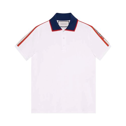 Gucci Polo With Stripe - 500972-X9M38-9979