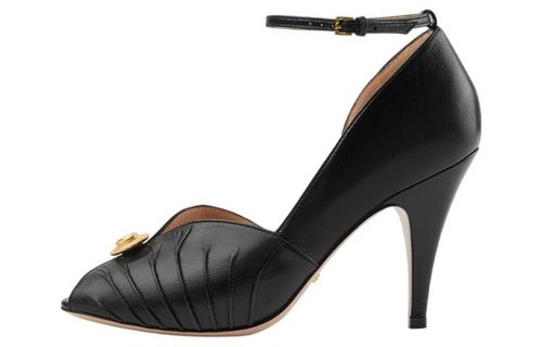 Gucci Python Leather Open-Toe High - 362768