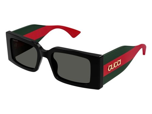 Gucci Rectangle Sunglasses - Black Grey (Gg1860S/001/52)