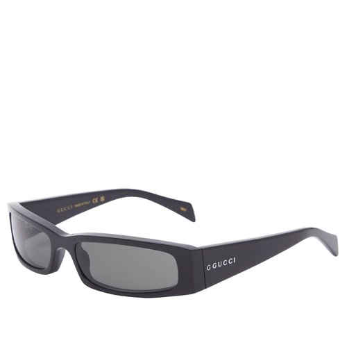 Gucci Rectangular Frame Sunglasses - Black-Black-Grey - GG1778S-001