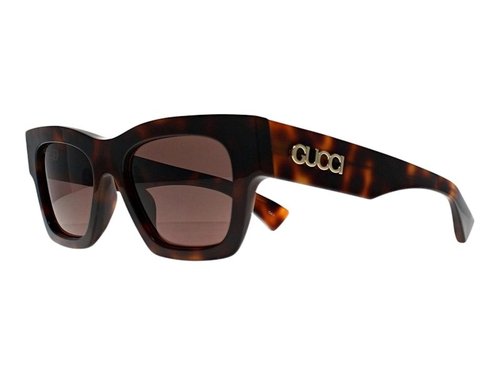 Gucci Rectangular Sunglasses - Havana Brown (Gg1835S/002)