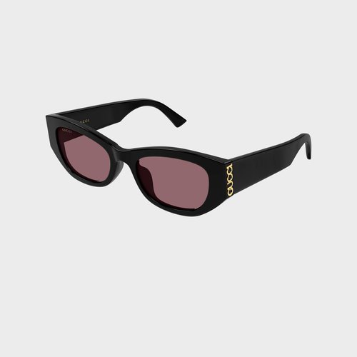 Gucci Recycled Acetate Sunglasses - Black/Red - 2044SA-003