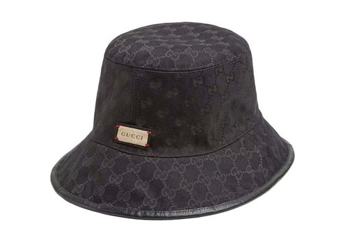Gucci Reversible Canvas Bucket Hat - Black/Grey