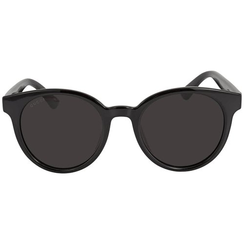 Gucci Round Ladies Sunglasses GG0638SK 002 53 - Black/Grey - GG0638-SK 00-2 53