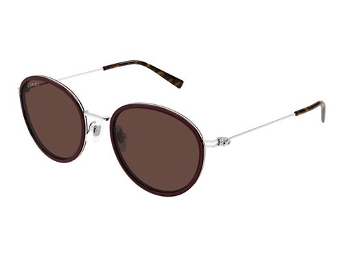 Gucci Round Sunglasses - Brown Silver/Brown (Gg1849S/004)