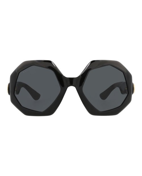 Gucci RoundFrame Injection Sunglasses - Black Black Grey (Gg1242S/30013510/001)