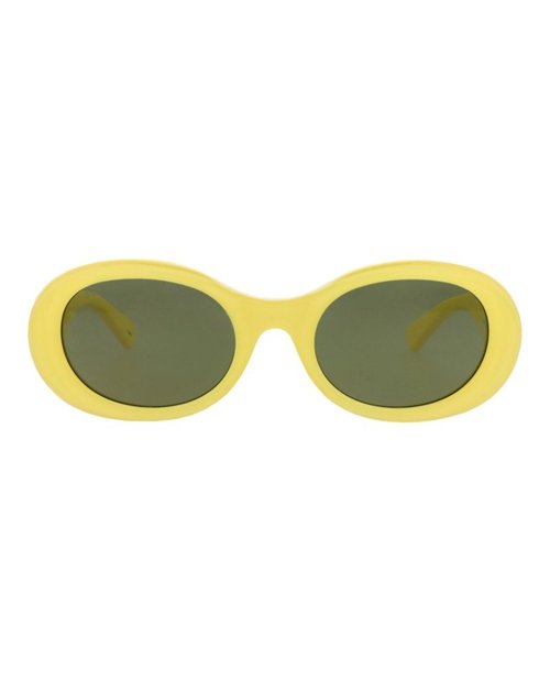 Gucci RoundFrame Recycled Acetate Sunglasses - Yellow Yellow Green (Gg1587S/30014858/004)