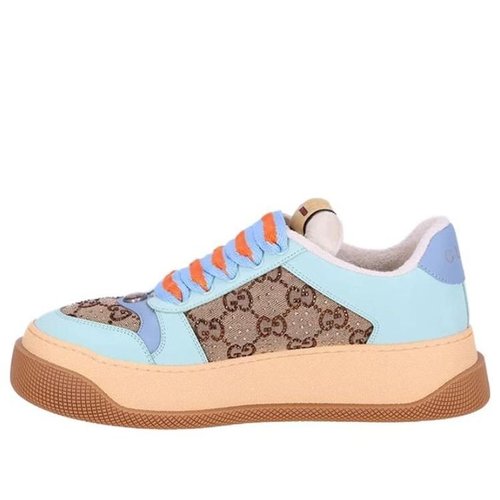 Gucci Screener GG Leather - Beige/Blue/Orange - 757700-FAB4C-2562