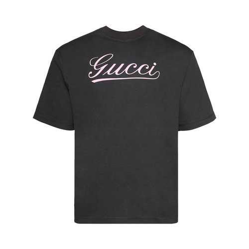 Gucci Script Logo T-Shirt | Size S - Black - 798769-XJGQ3-1142